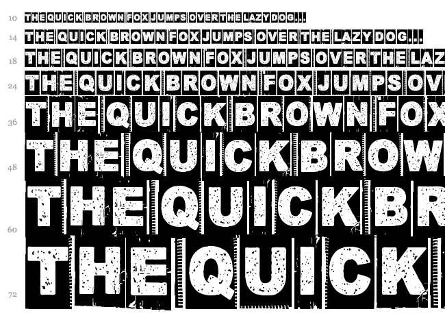 Corner Dark font waterfall